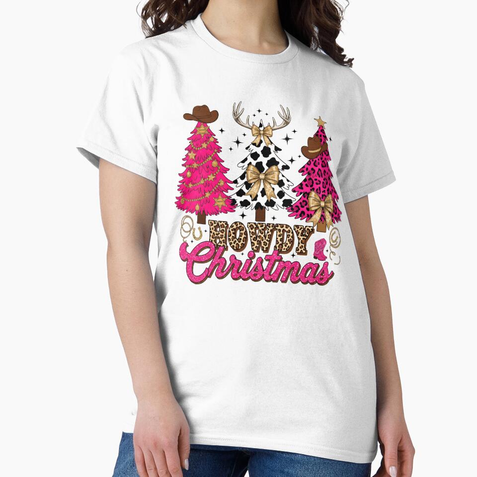 Pink Leopard Coquette Xmas Bow, Cute Country, Holiday by Chaya Reid