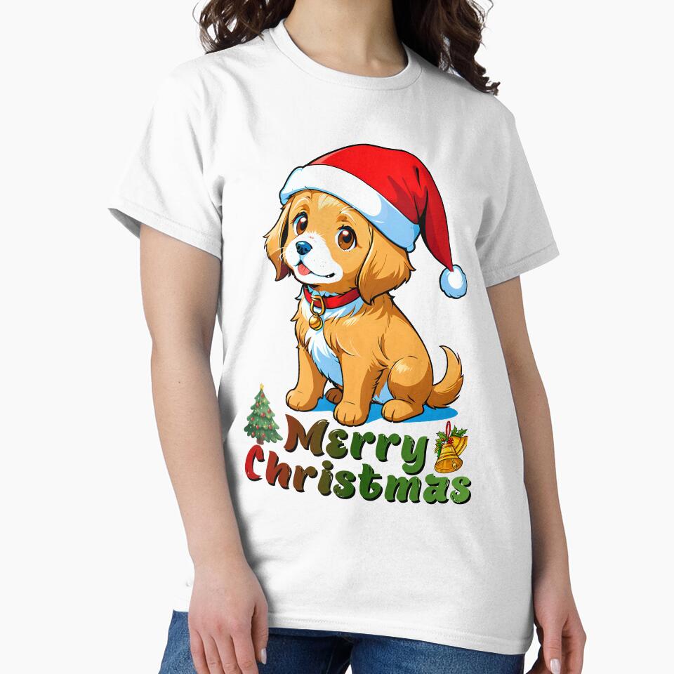 Smiling santa puppy celebrating the season. [Merry Christmas] by MissYouONLY