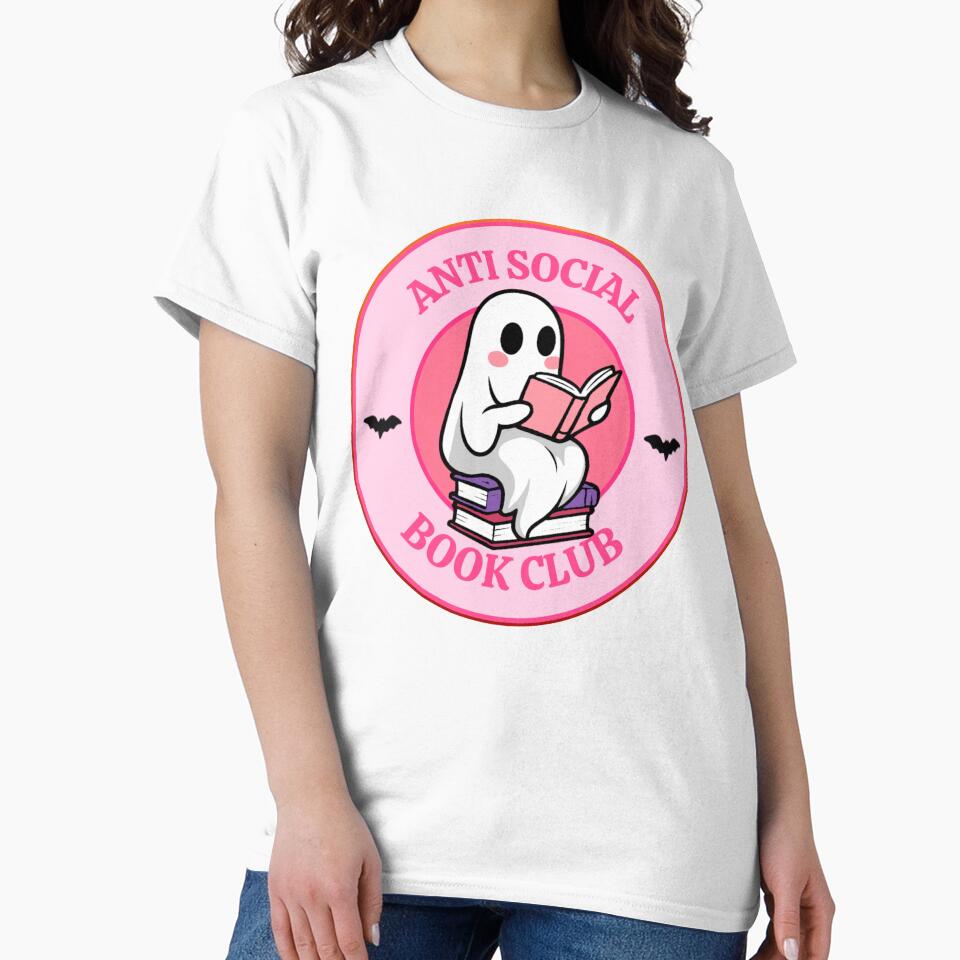 Anti Social Book Club Ghost by FarieArt