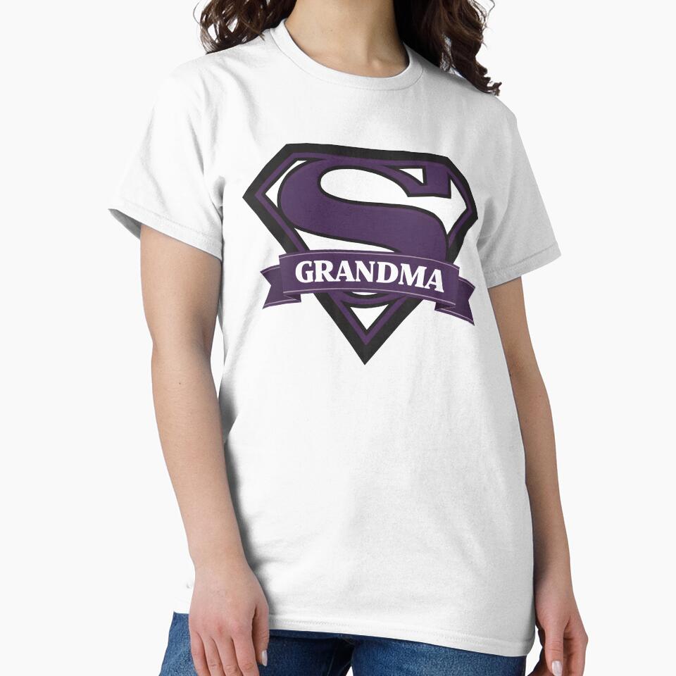 Super Grandma Shirt – Superhero Grandma Gift Graphic Tee by relso