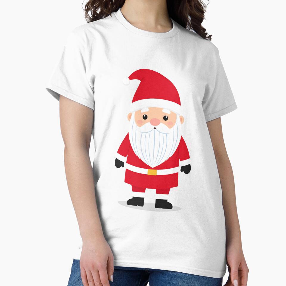 Chibi Gnome in Santa Suit with Cute Round Belly – Kawaii Christmas Gnome Art by PrintCreations9