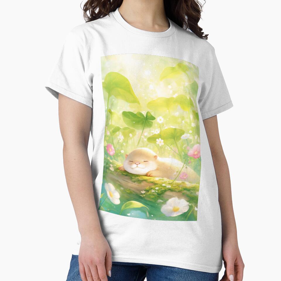 Otter's Peaceful Nap in Nature's Embrace by AshiraCreations