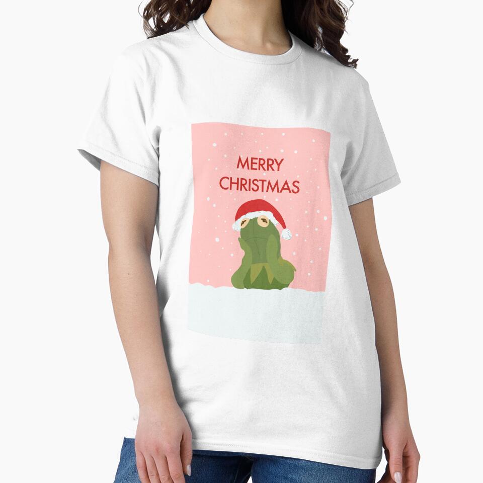 Kermit the frog Christmas card by pinkc0w