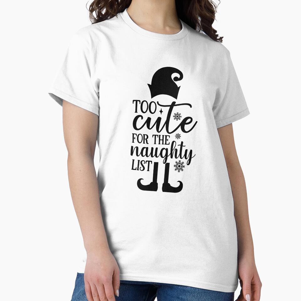 Christmas Dog Too Cute for the Naughty List Design by FuzionRaptor