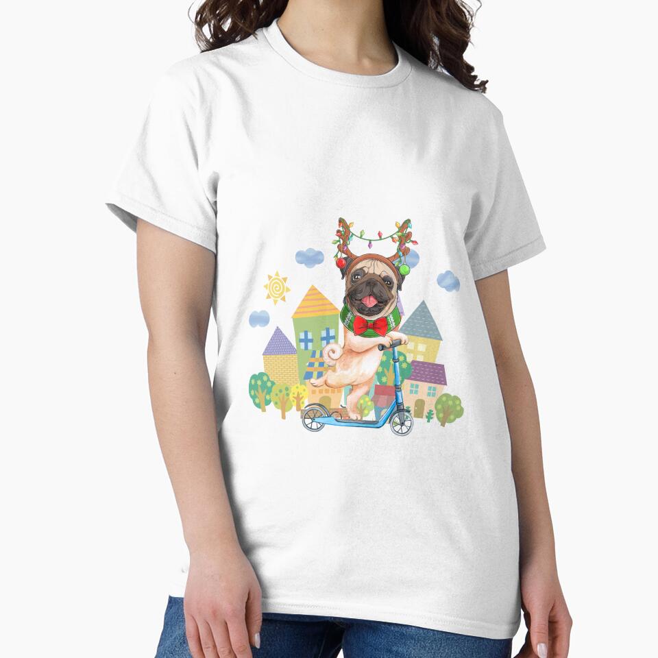 funny pug pajamas christmas by matasraa