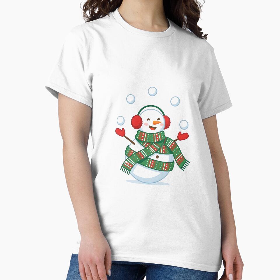 Cute Juggling Snowman - Funny Winter Christmas Circus Gift by Abdeelol
