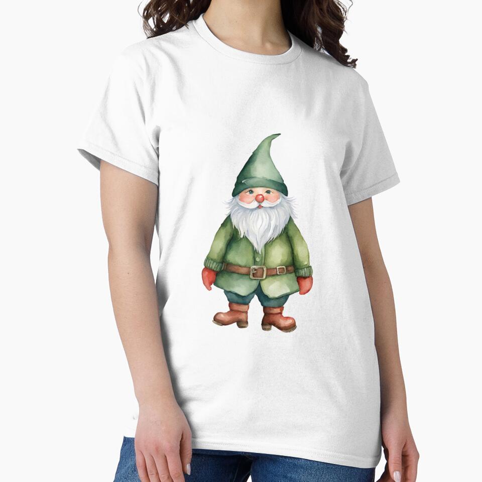 Watercolor Green Gnome by silviaol