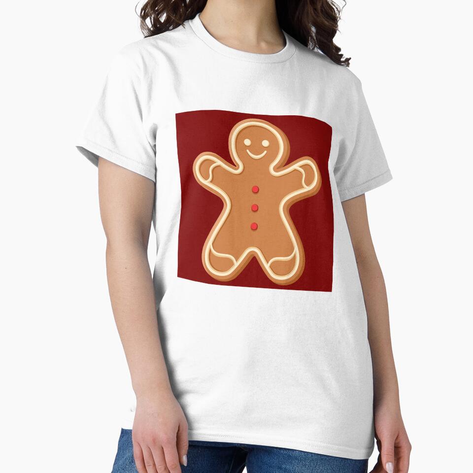Red gingerbread man print by Charlottieloux