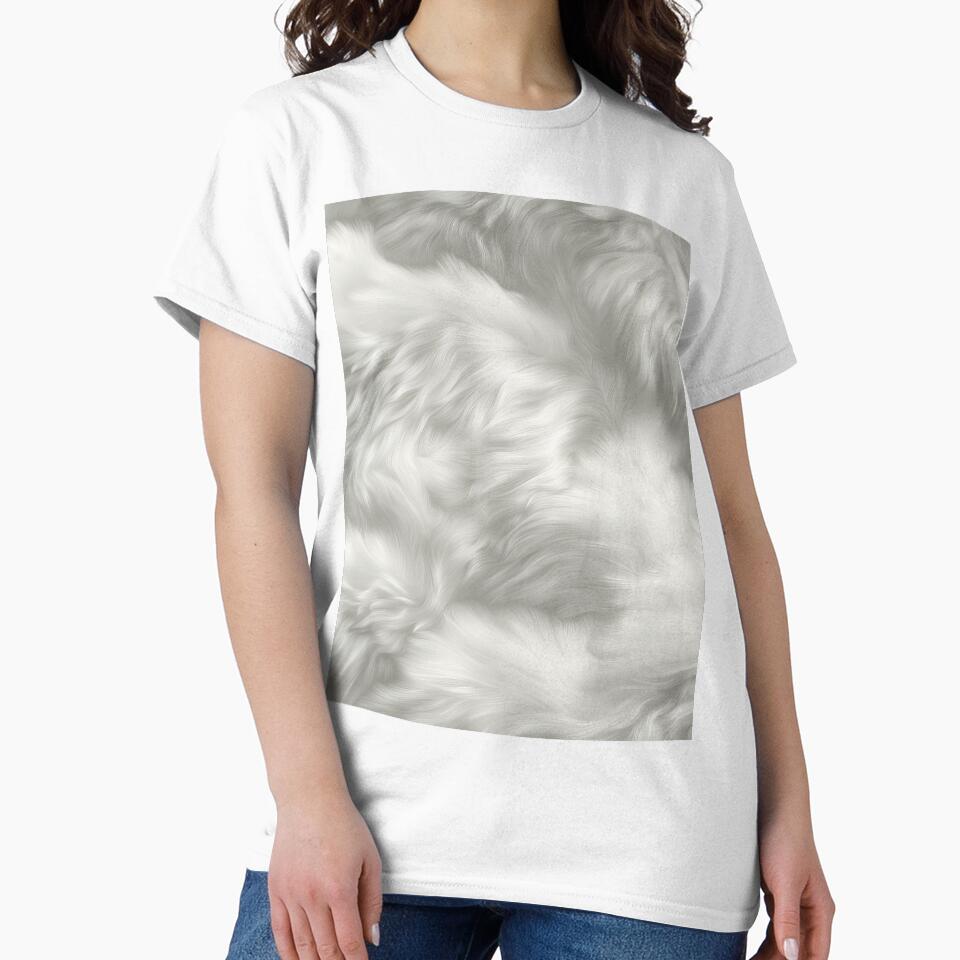 Polar bear Fur Pattern Bold & Wild Animal Print Design by LazyOwlStore