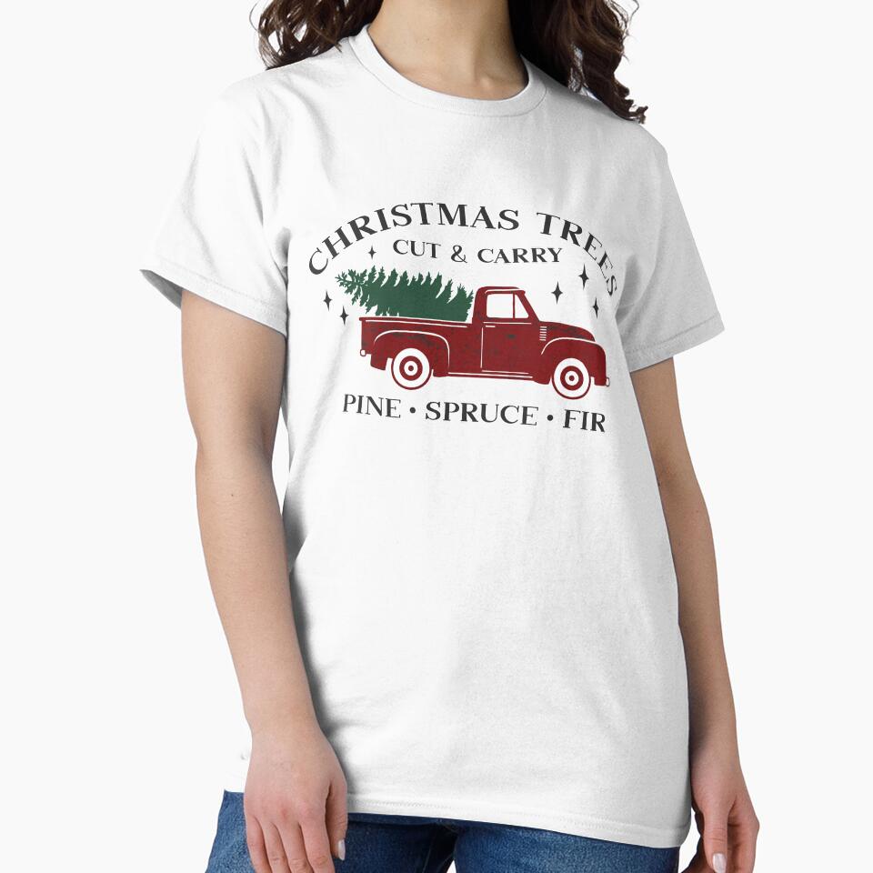Christmas Trees Cut & Carry Vintage Truck by CompassandCrate