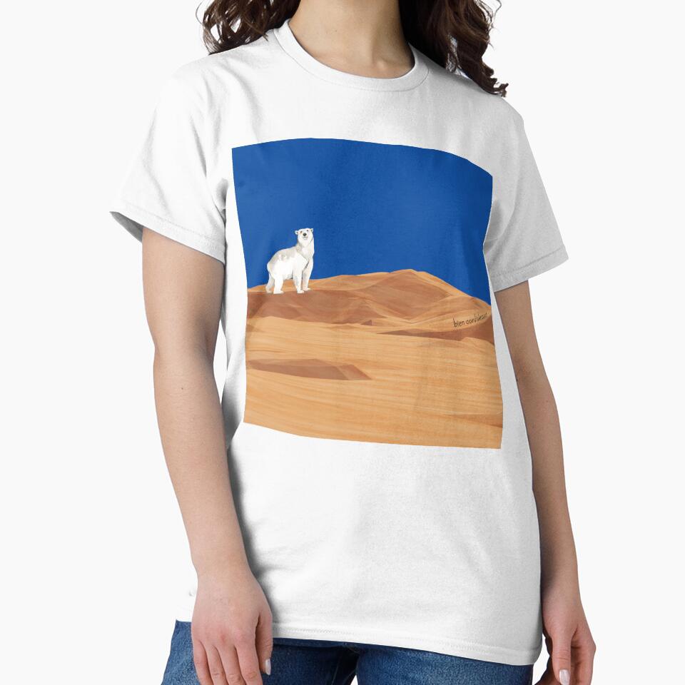 polar bear surprised in the desert by bien cordialement