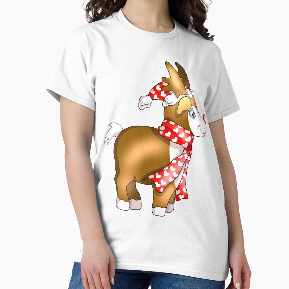 cute cartoon rudolph the red nosed reindeer by CuisineCat