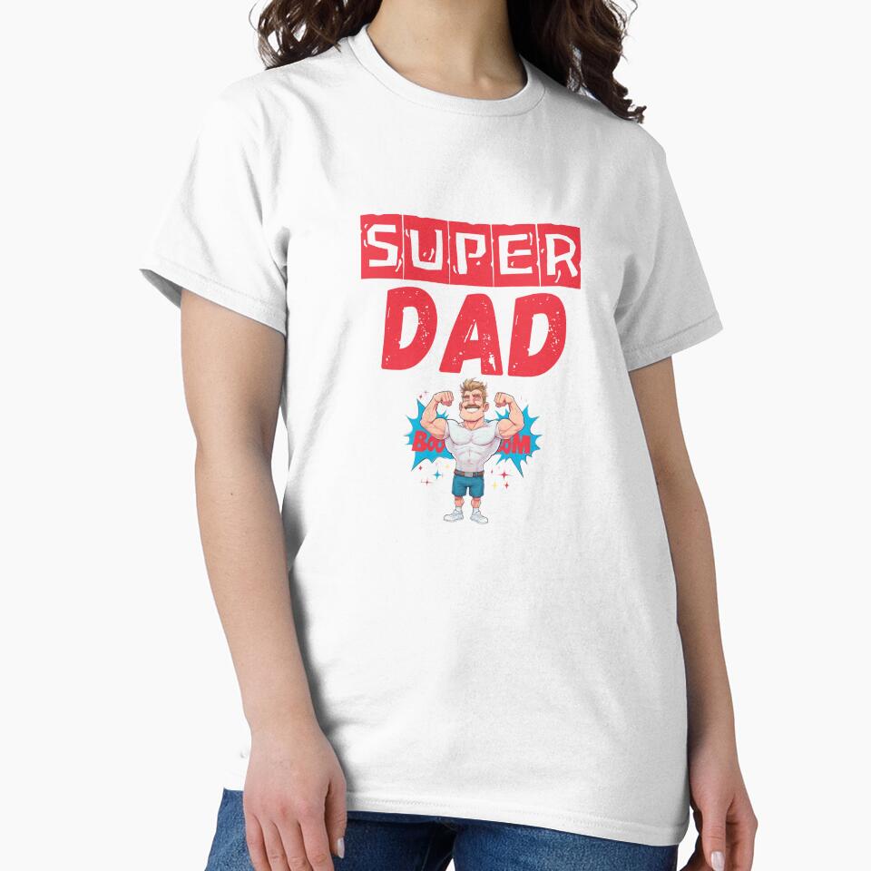 Super Dad T-Shirt – Strong, Proud & Full of Love – Best Gift for Father's Day & Proud Dads, Mug by BrewtifulMugs