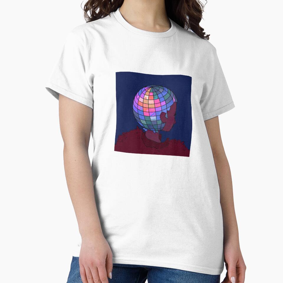 Disco Mirror Ball Head Indie Girl by Irrelevant Grrl