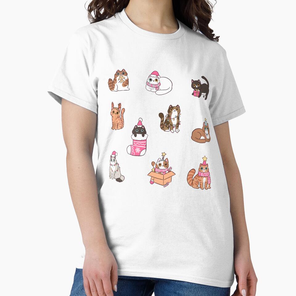 Christmas cute cats pack illustration meowy catmas by Yarafantasyart