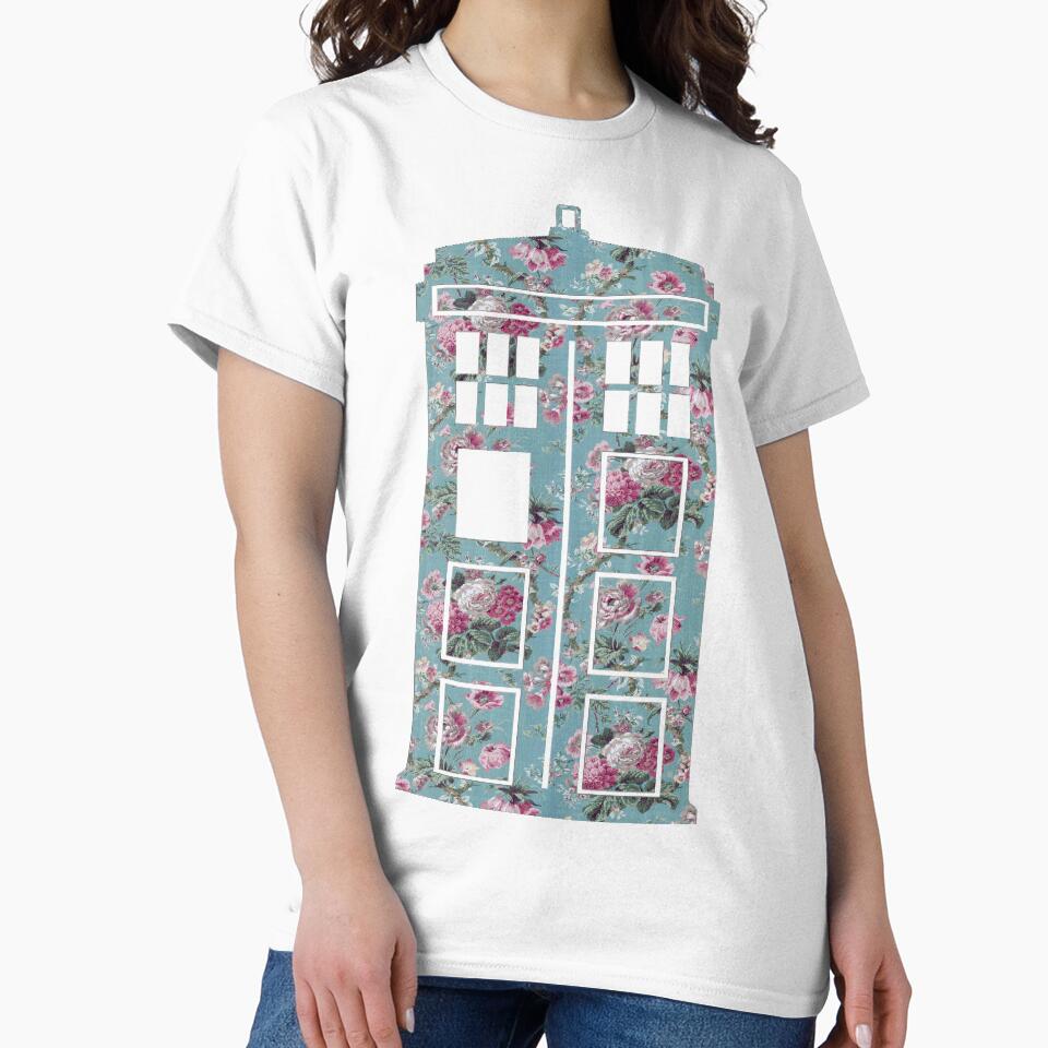 Floral Police Box by fashionsforfans Unisex