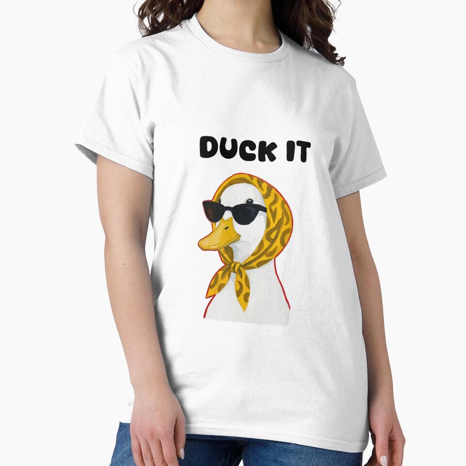 Duck It – Cool Duck with Glasses and Headscarf by designsoftinaa