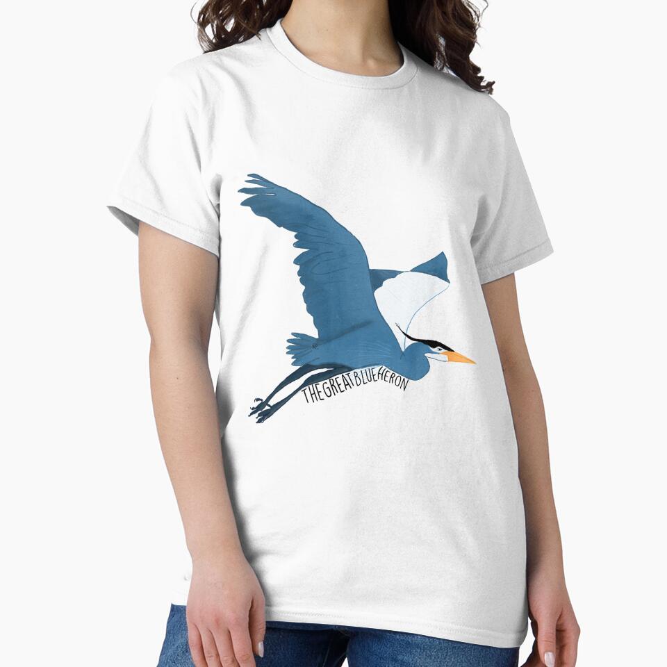 The Great Blue Heron by Katelyn Workman Unisex