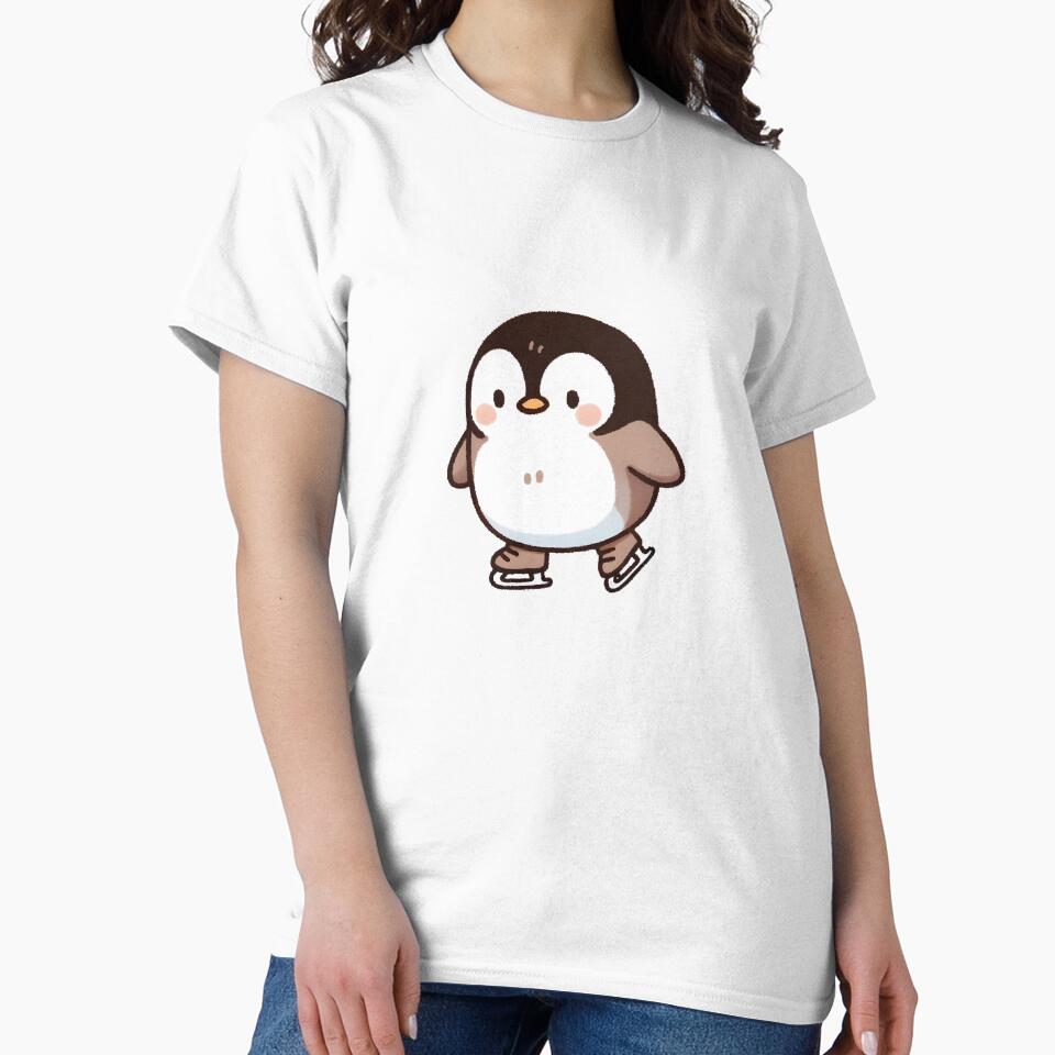 Adorable Penguin Ice Skating by UmbrellaStudio1