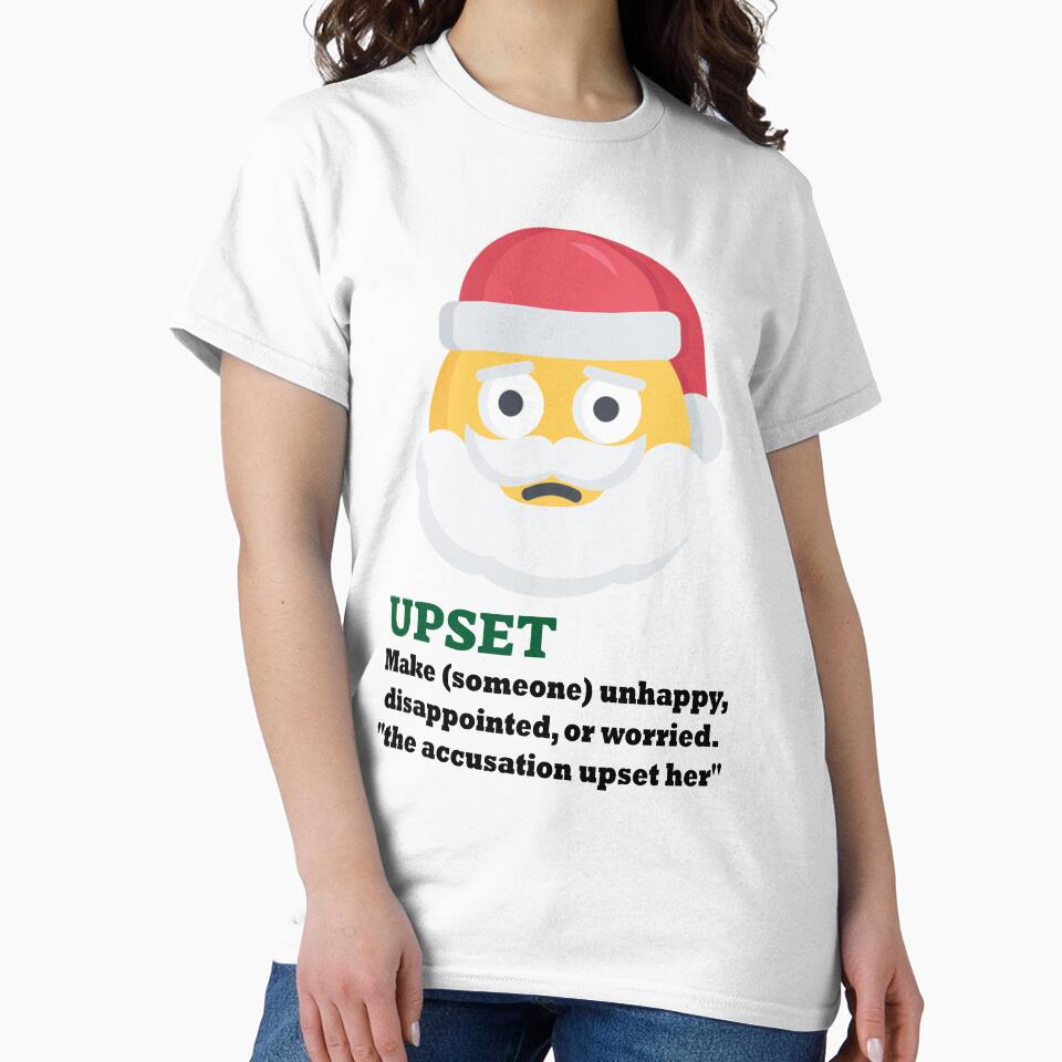 Upset Santa – Grumpy Holiday Tee by rami cohen
