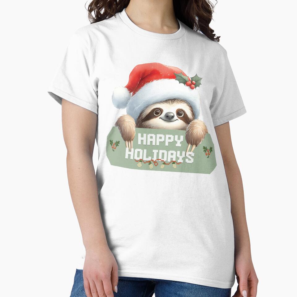 Sloth Happy Holidays by MarblesManaged