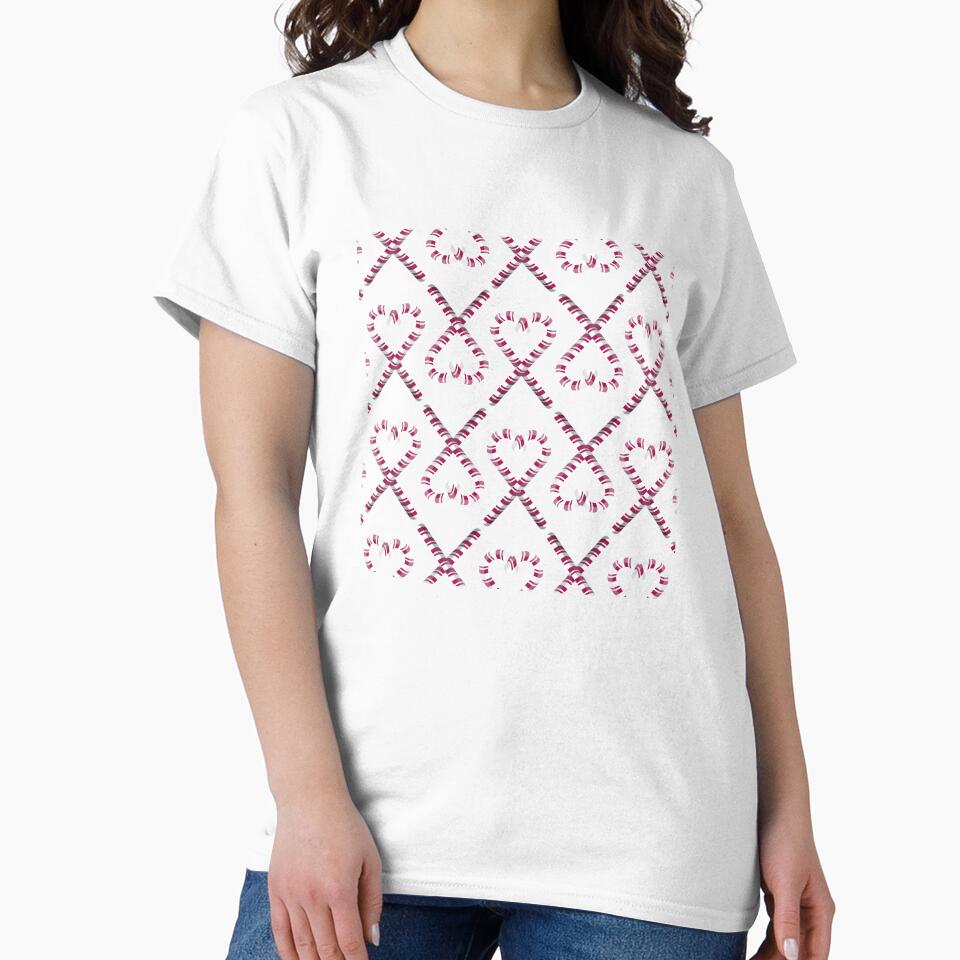 Candy Cane Heart Pattern by wolfkin-design