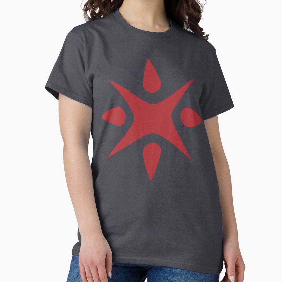 Large Geometric abstract snowflake in maroon red by AngelDawnDesign