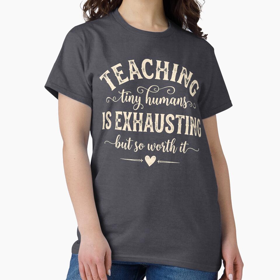 Teaching Tiny Humans - Funny Kindergarten Teacher Quote by LYRA-Concepts