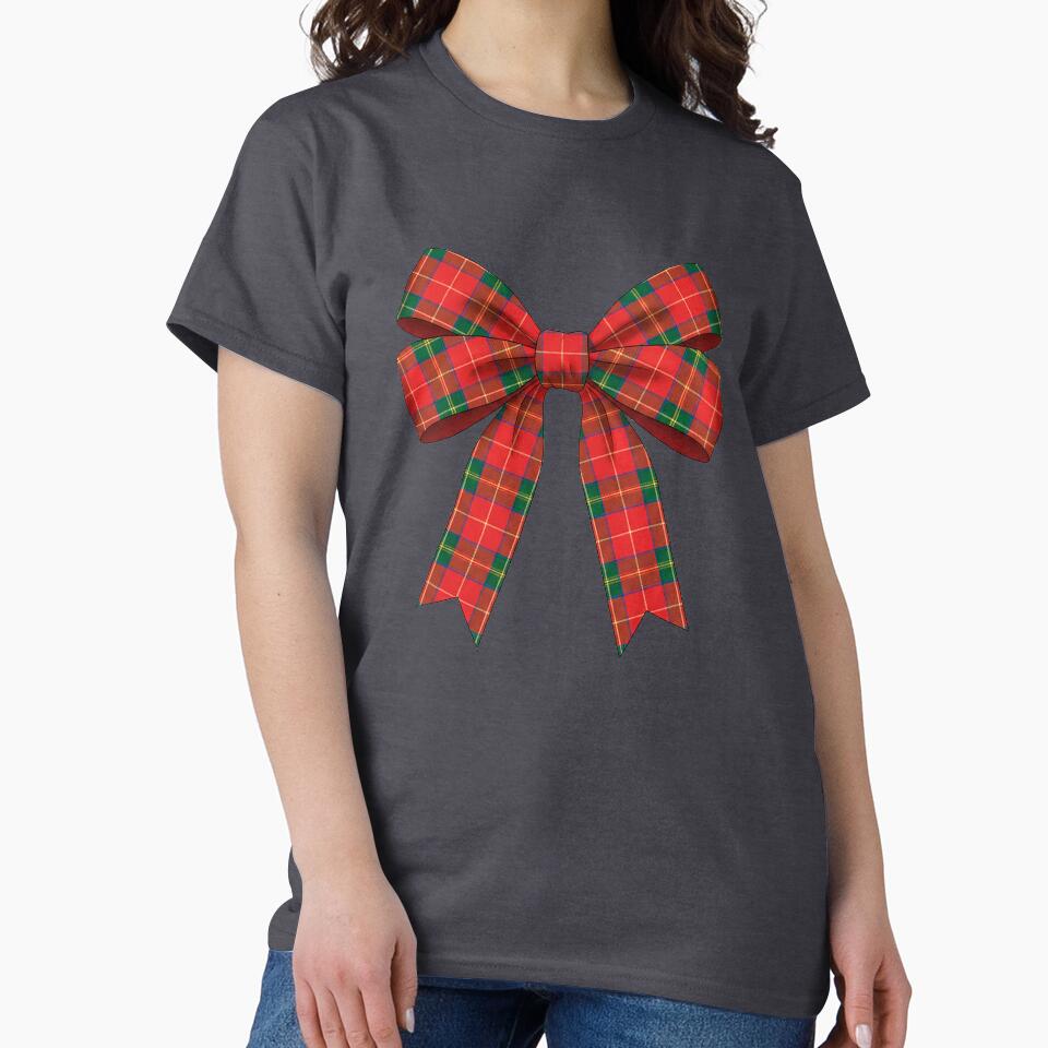 Classic Tartan Christmas Bow – Elegant Holiday Gift Wrap Design by Iras-Art-Corner