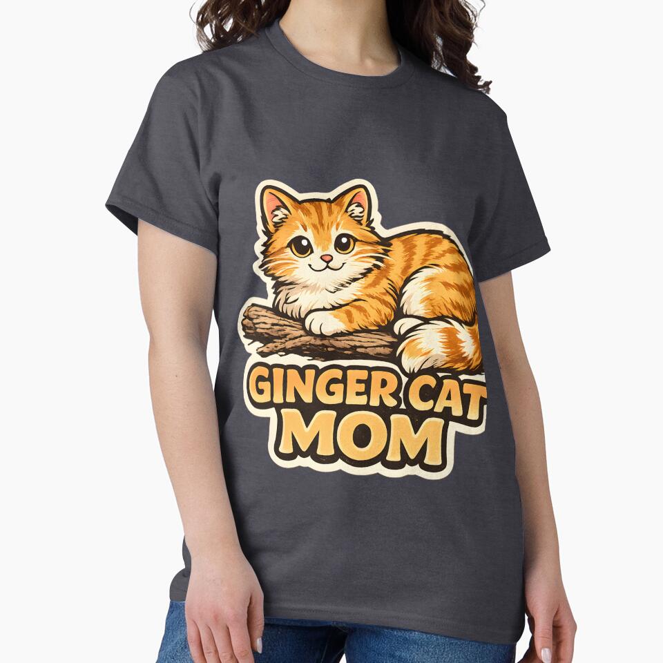 Ginger Cat Mom Feline Pet Parent by Feral Feline