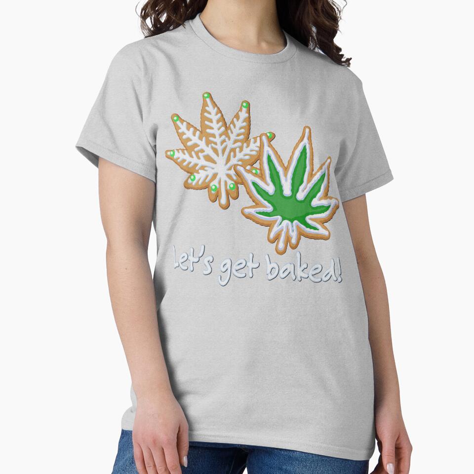 Let's Get Baked Marijuana Leaf Christmas Cookies by DesignCats