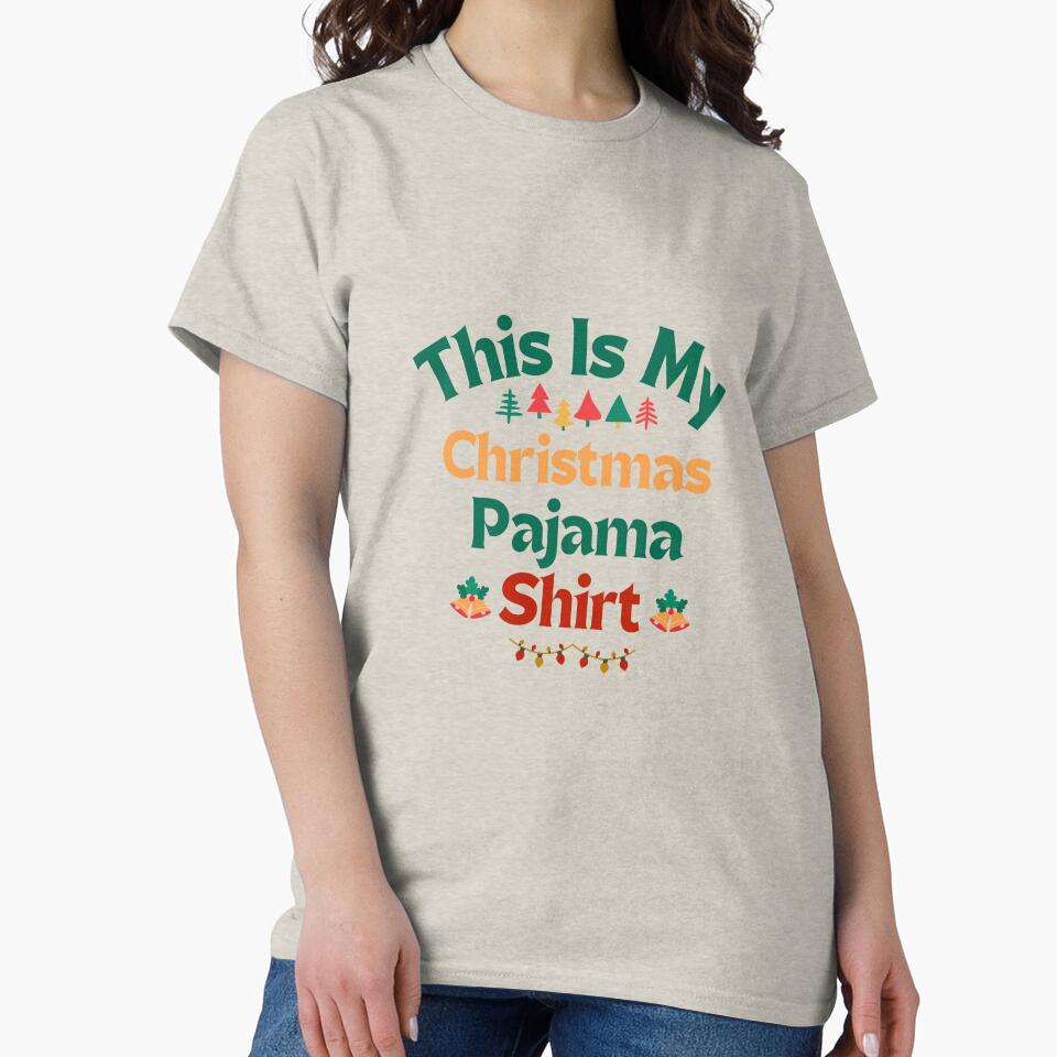 This Is My Christmas Pajama Shirt Design by Inkworksbyshery