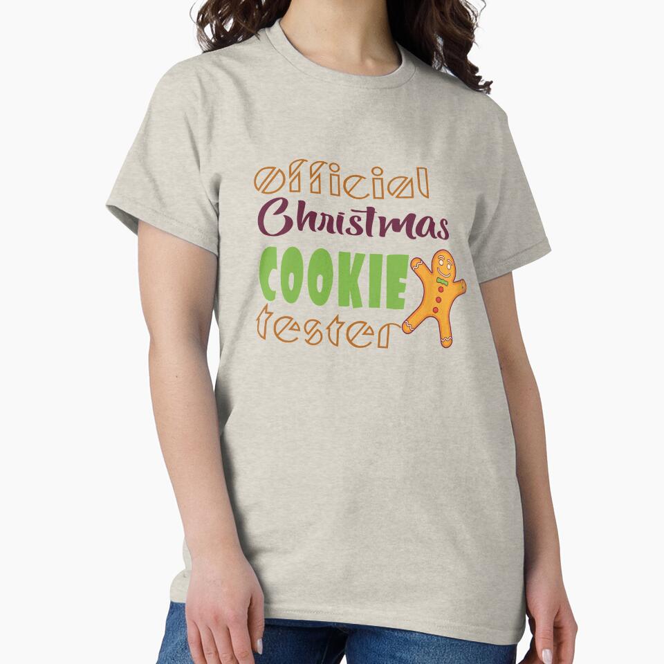 Official Christmas Cookie Tester T-Shirt, Funny Christmas Shirts, Baking Gifts, Baker Gifts, Christmas Cookies, Hoodie, Sweater, Mens, Womens, Kids by Mode Tees