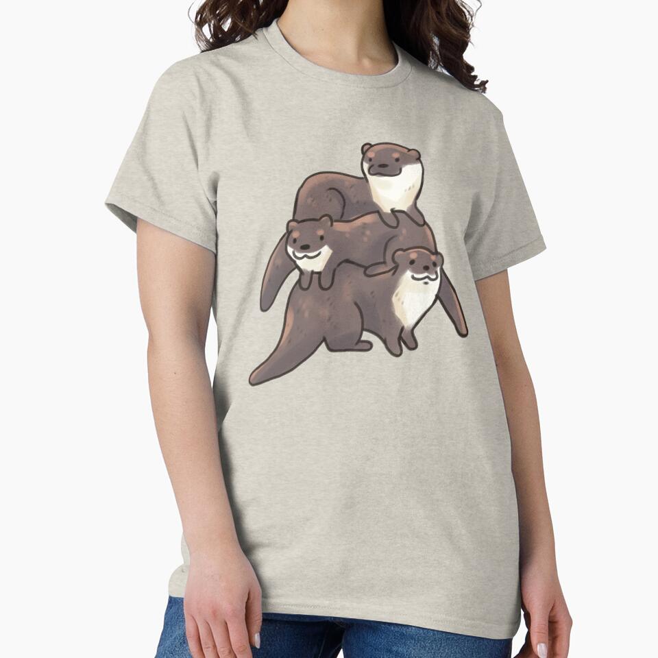 Otters stack illustration by Artofmayara