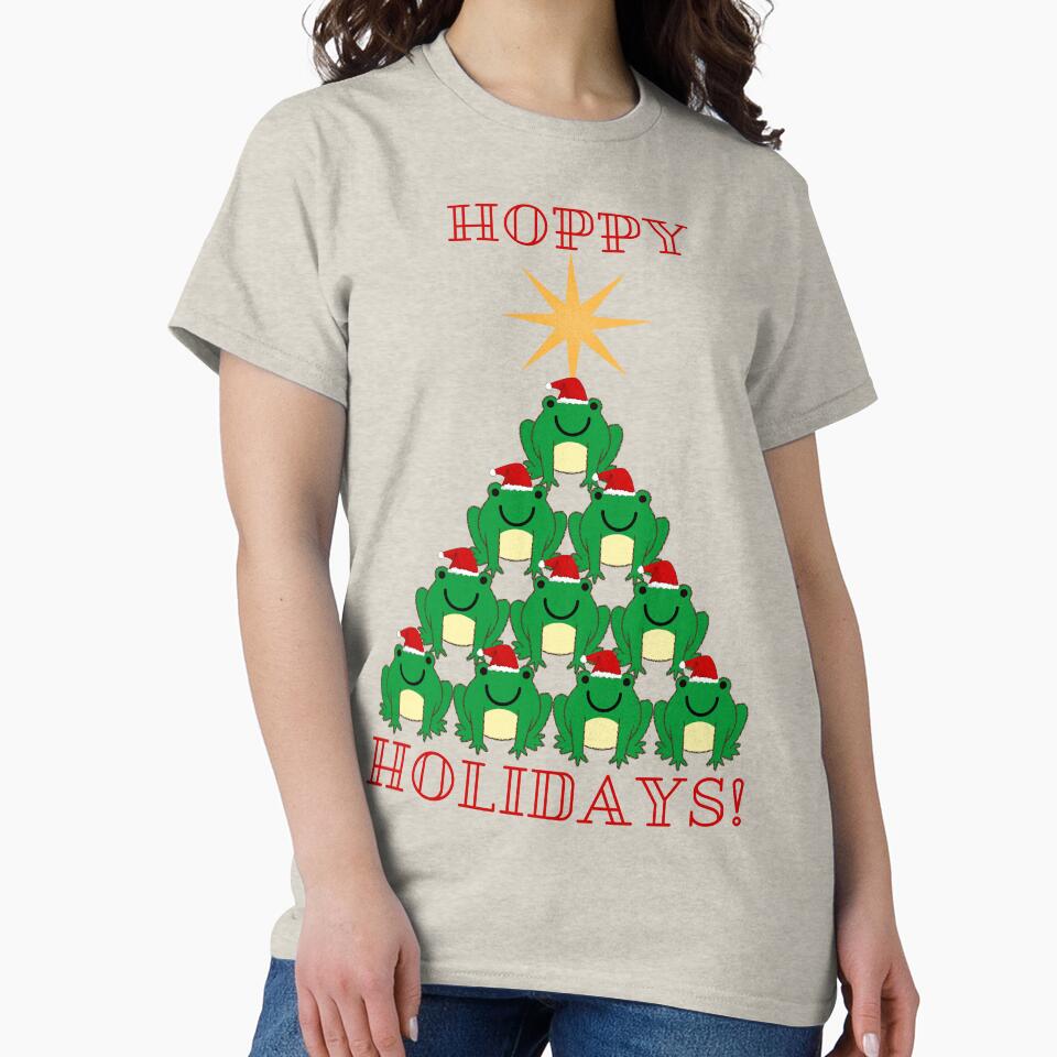 Hoppy Holidays frog Christmas tree by PrettyPerfectly