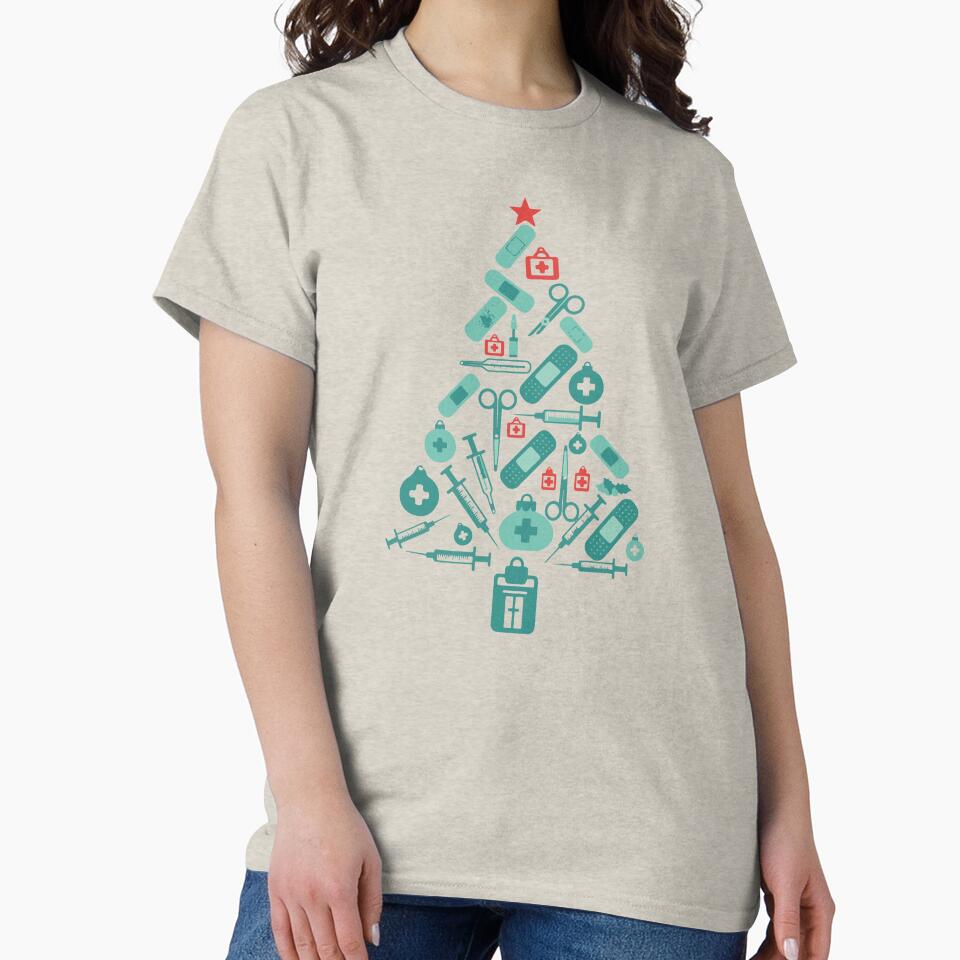Christmas Tree Nurse - Medical Holiday Healthcare by FlashCraft Design