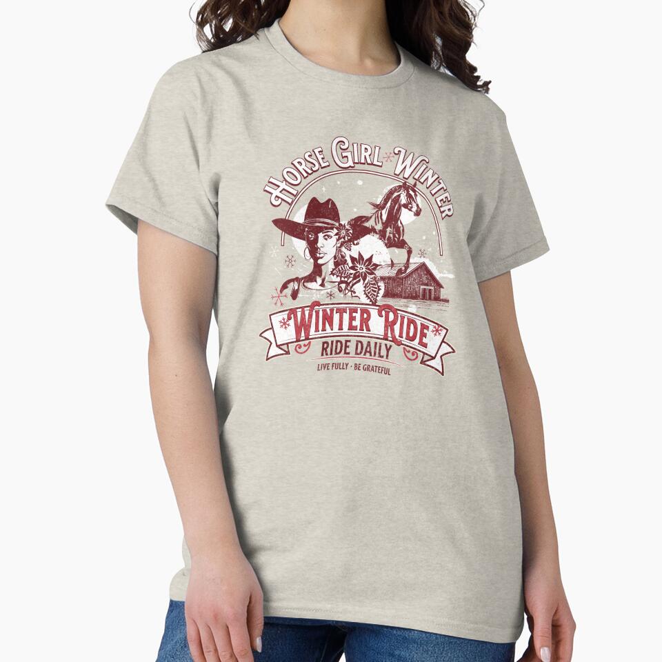 Winter Cowgirl Horse by LeosCloset