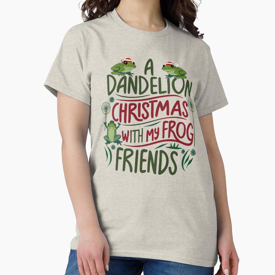 Frogtastic Dandelion Christmas - Amiable Amphibians Design by VoyteksDesigns