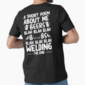 A Short Poem About me Welder , Welder, Welding by Tee Hub