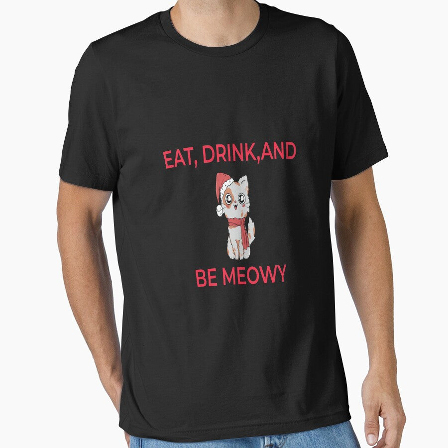 Copy of Copy of Woman Yelling At Cat Ugly Christmas Sweater Funny Memes Essential T-Shirt: Cute Family Gift idea for Mom, Dad & sublings by Best T-shirt design
