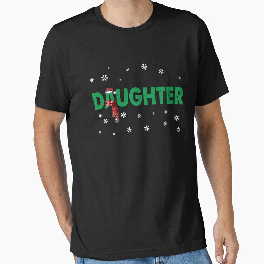 Daughter T-Shirt Christmas Santa Hat Family Matching Pajamas by thuthuatna