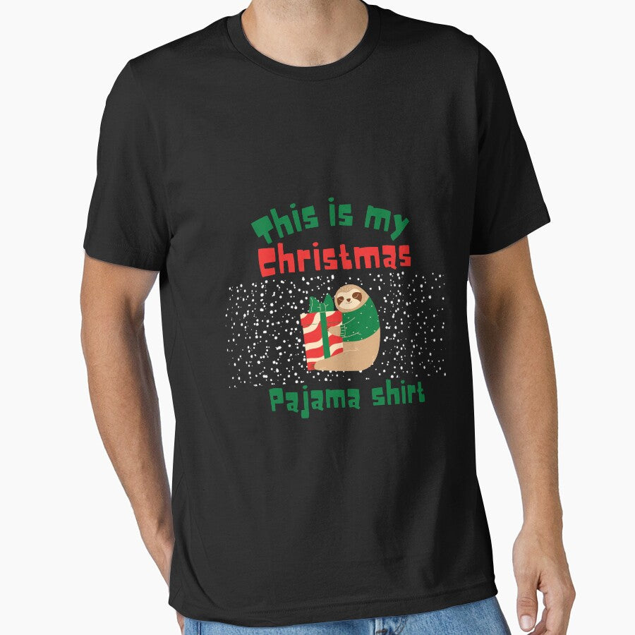 This is my Christmas pajama shirt Funny Sloth by Olympique1359