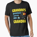 Grandpa's Greatest Cath Was Grandma T-Shirt by Leevinstee