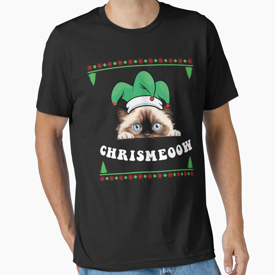 funny cat christmas funny Birman cat lover christmas by Zikozaki