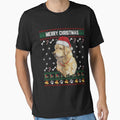 Golden Retriever Lovers Ugly Xmas Sweater Merry Christmas T Shirt by thuthuatna