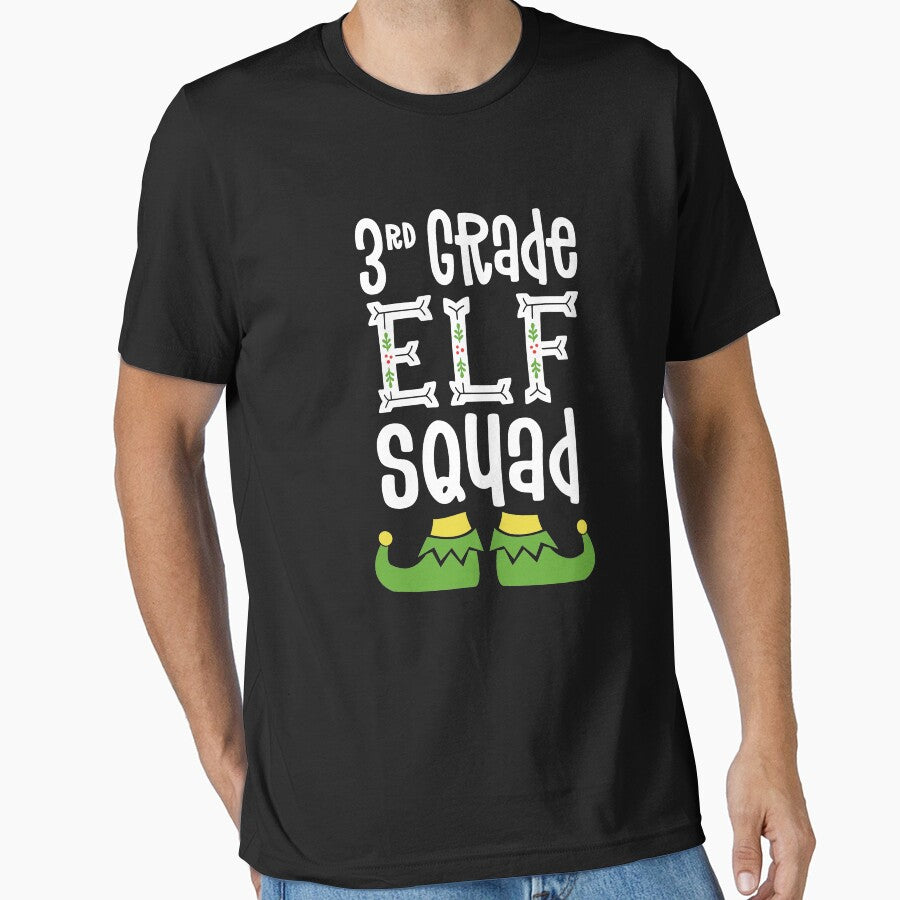 3rd Grade Elf Squad Matching Teacher Christmas School Crew by 14thFloor