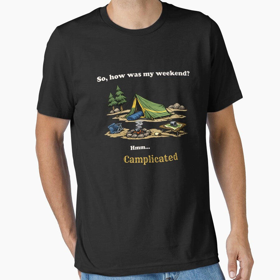 Camplicated – Funny Camping Pun by PuniverseDesign