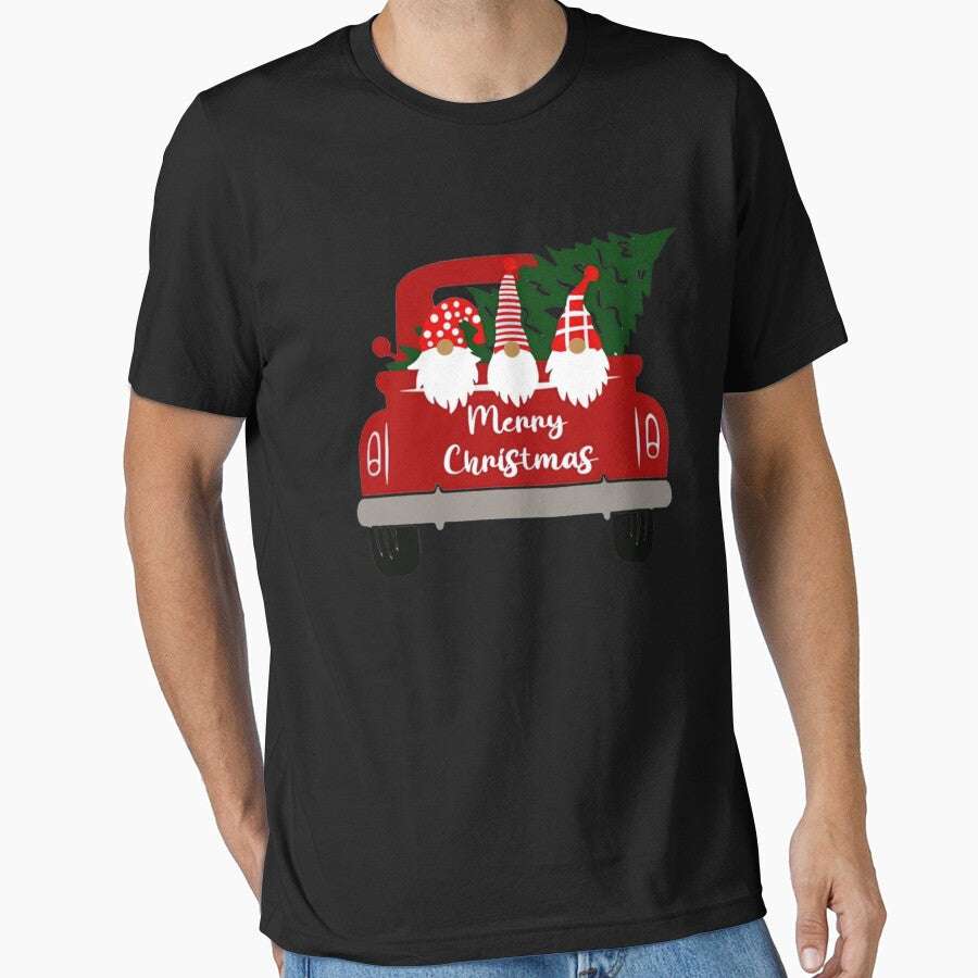 Christmas Gnome Red Truck Holiday Xmas by rexalexisdoy