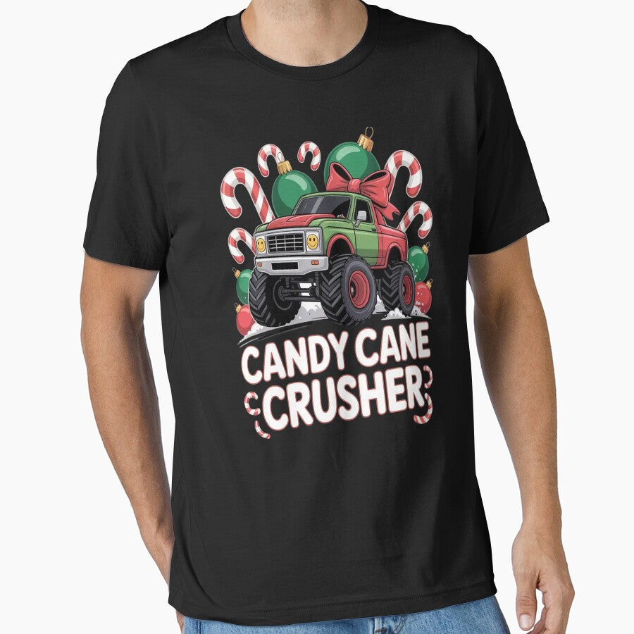 Candy Cane Crusher Festive Monster Truck Holiday Cheer by brinbotty