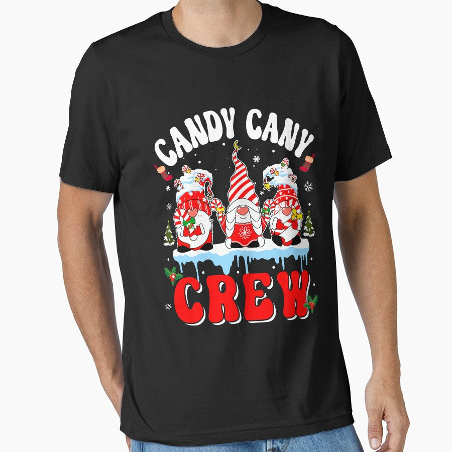Candy Cane Crew Funny Christmas T-shirt by KGN  CREATIVITY